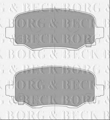 BORG & BECK bbp2466 -  Комплект тормозных колодок, дисковый тормоз